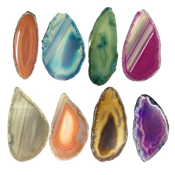 Agate Slices in all Colors, Shapes, and Sizes
