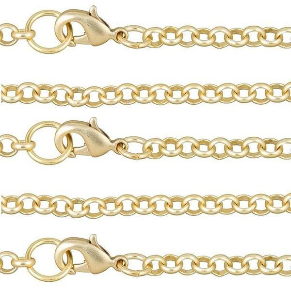Custom Sized Finished Bracelet Chain in Sterling Silver and Gold-filled