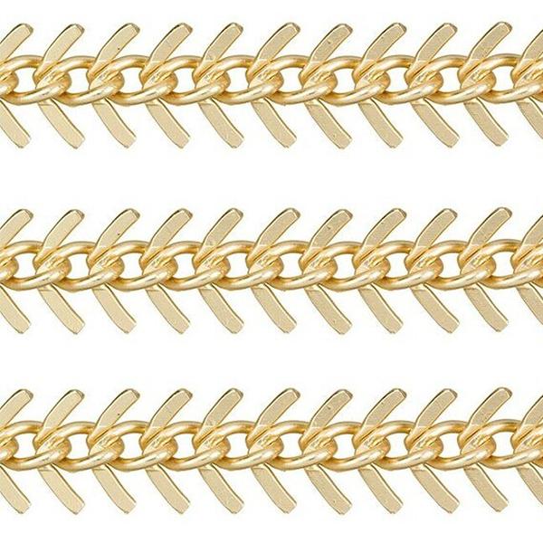 Fishbone Chain and Chevron Chain Sold By The Foot in Sterling Silver and Gold-Filled Metals