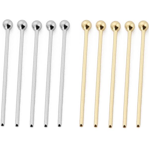 Headpins in Sterling Silver and Gold-Filled Material for Jewelry Designers
