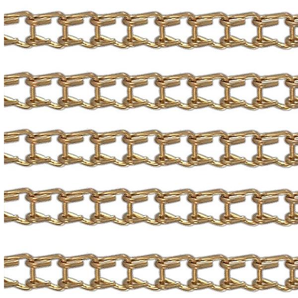 Ladder Chain Sold by The Foot in Sterling Silver and Gold-filled Metals