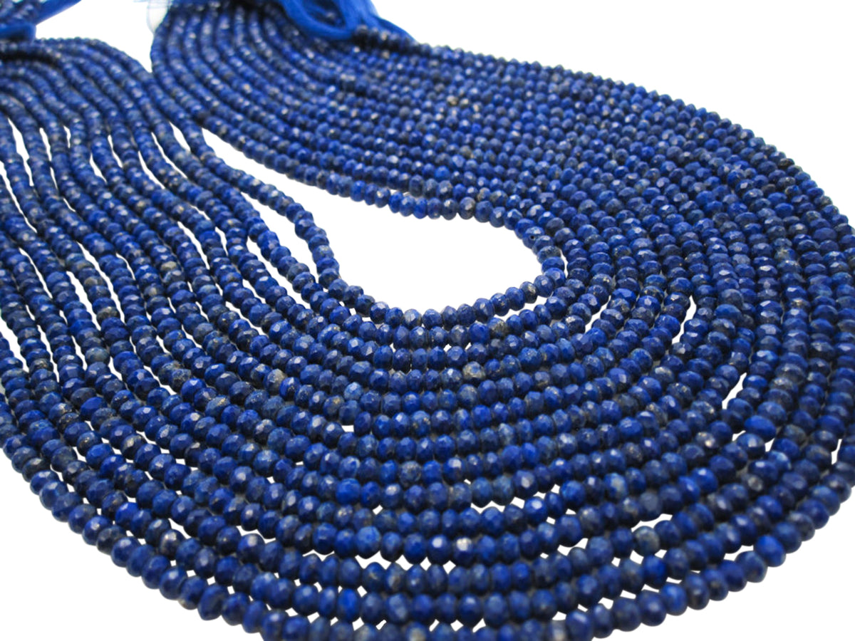 Lapis Lazuli Beads in Roundel Shape