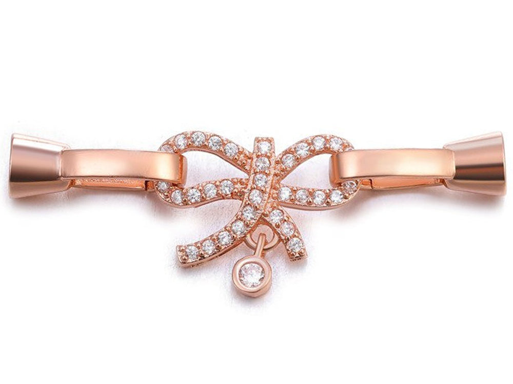 Rose Gold Plated Bow Shaped Connectors