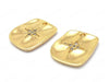 24K Gold Plated Brass Charms | Pendants | 12mm x 14mm