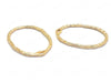 24K Gold Plated Links & Connectors with Hammered Design Bottom