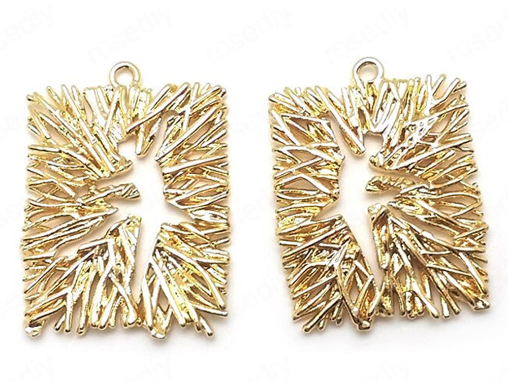 24K Gold Plated Pendants with Dancer Cutout