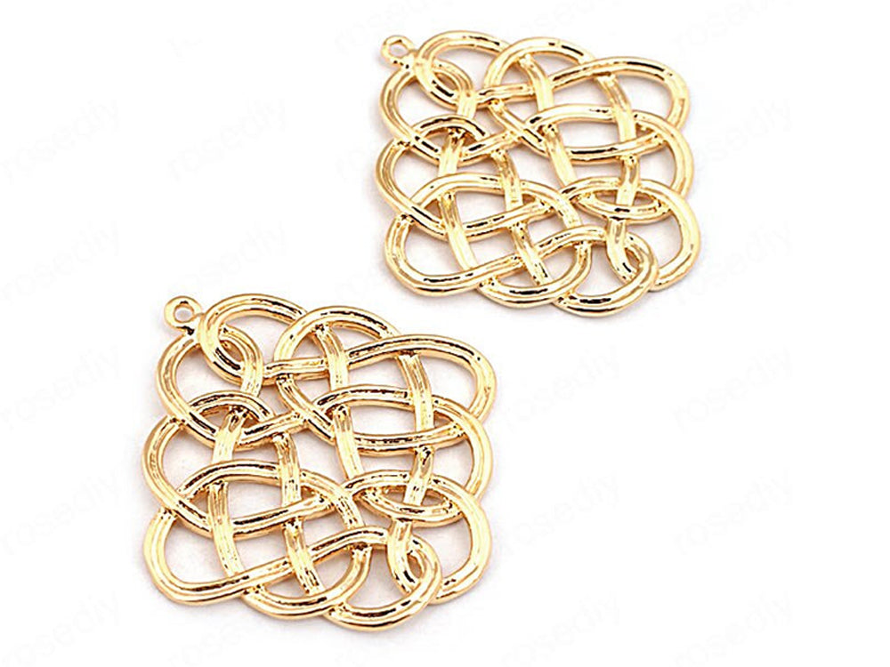 24K Gold Plated Earring Components 