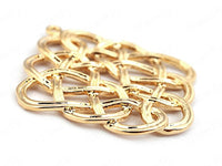 24K Gold Plated Earring Components Side