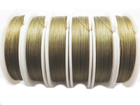 Tigertail Beading Wire in a Olive Green Color