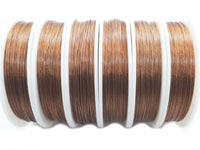 Tigertail Beading Wire in a Brown Color