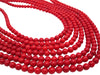 Red Coral Beads Round