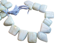 Chalcedony Beads Carved Leaf
