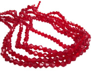Red Czech Fire Polished Glass Beads