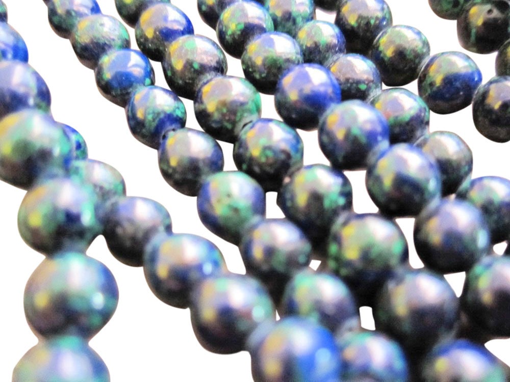 Malachite Azurite Beads