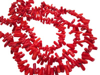 Red Coral Beads Chips Shape
