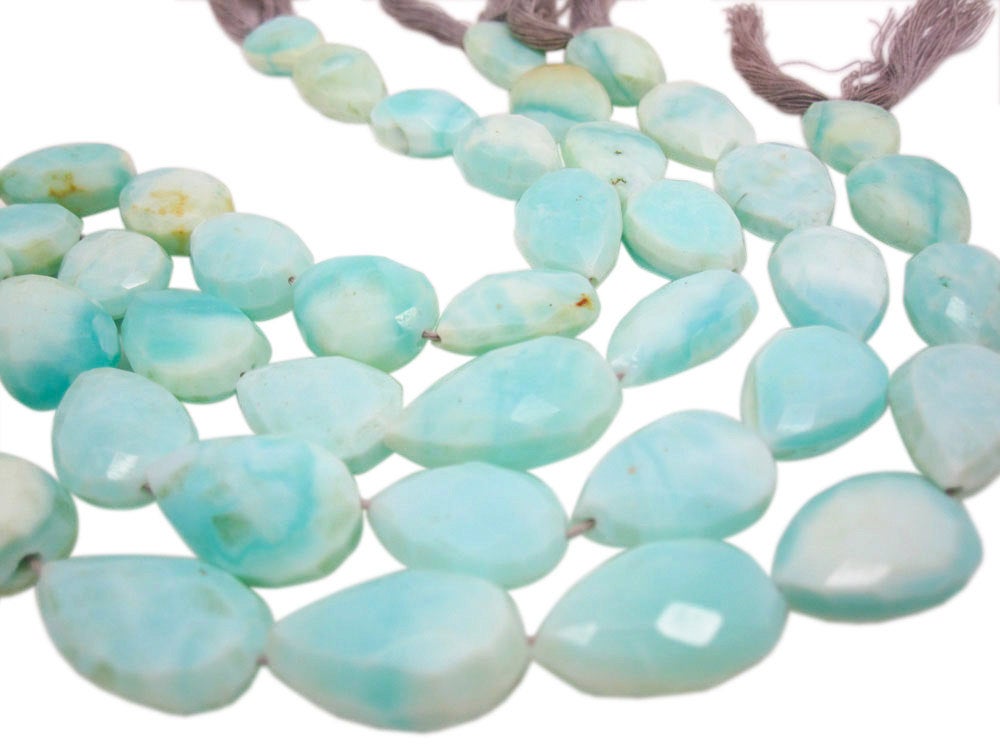 Blue Opal Beads Pear