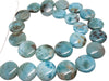 Larimar Beads Coin SHape