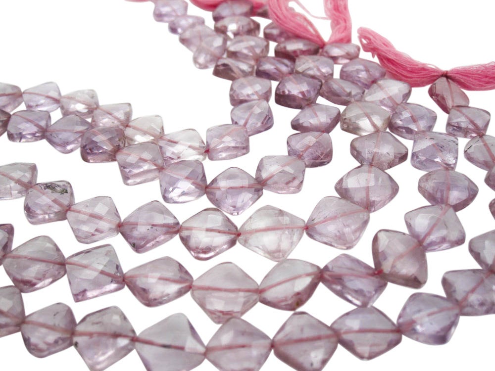 Amethyst Beads Diamond Cut