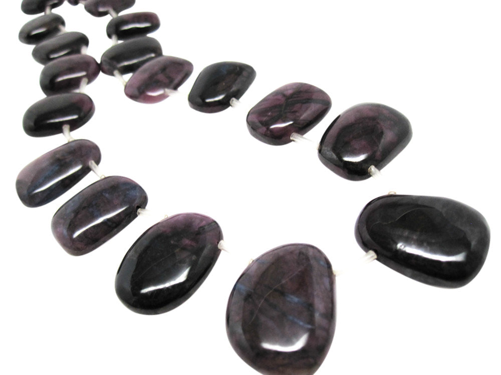 Sugilite Gem Sugilite Stone Beads Flatback Drops – Crown Beads