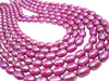 Violet Freshwater Pearls Side