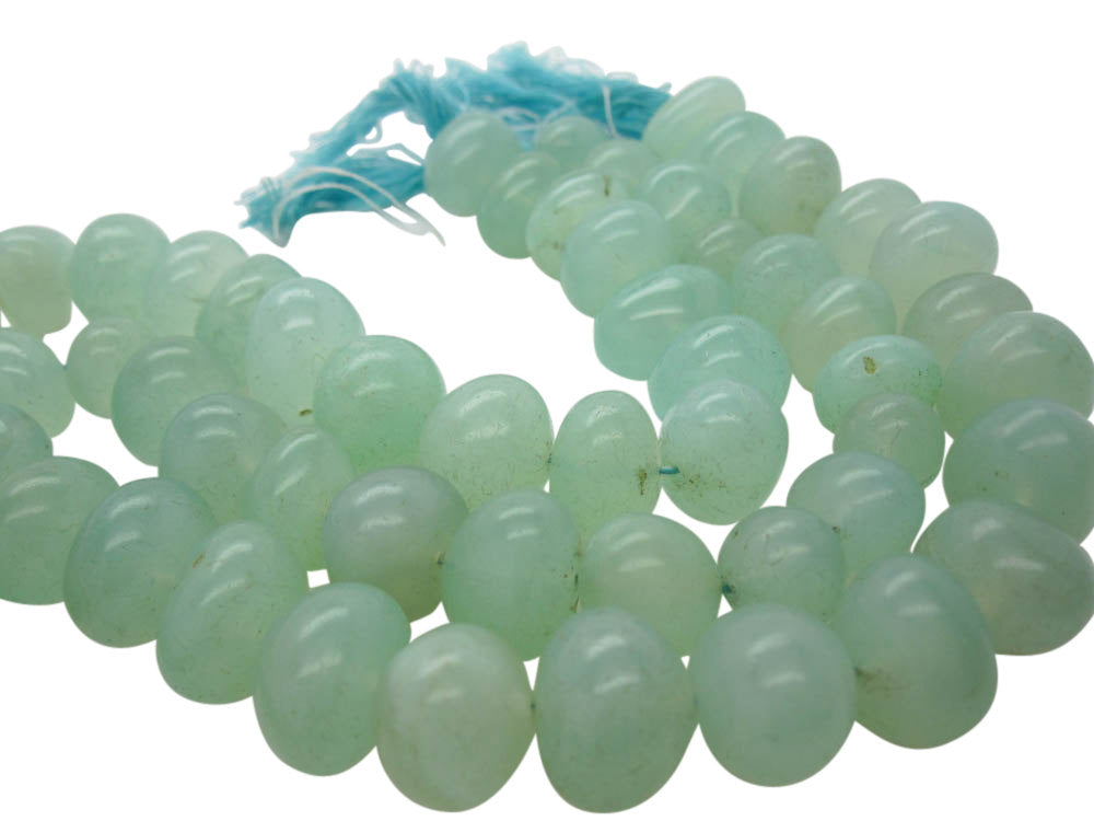 Chalcedony Stone Green Chalcedony Smooth Nuggets Crown Beads