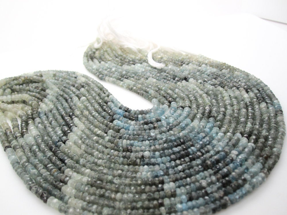 Moss Aquamarine Beads