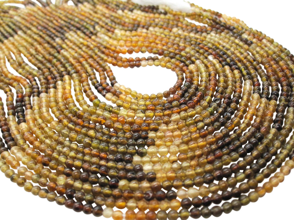 Dravite Tourmaline Beads in Smooth Round Shape
