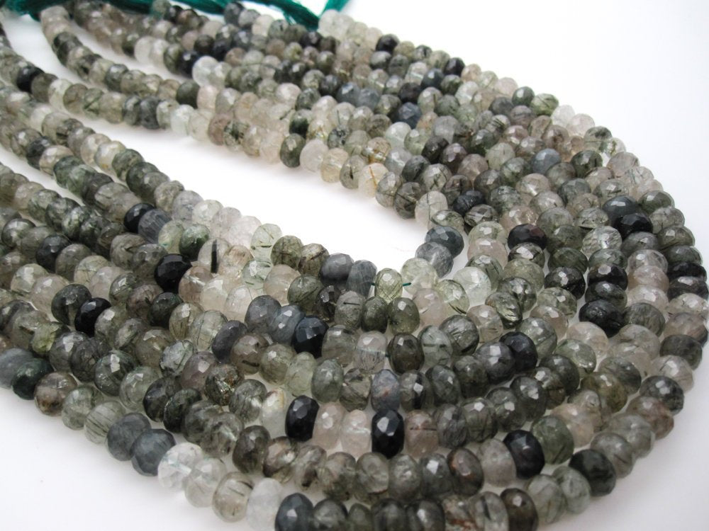Green Rutilated Quartz Beads
