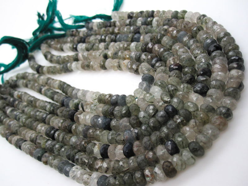 Green Rutilated Quartz Beads Side