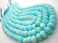 Blue Opal Beads Rondelles