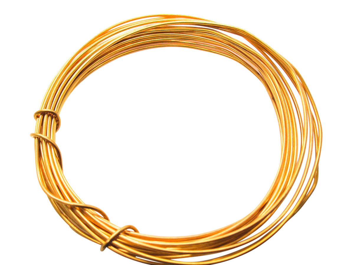 German Gold-Plated Bead Wire in 18 Gauge