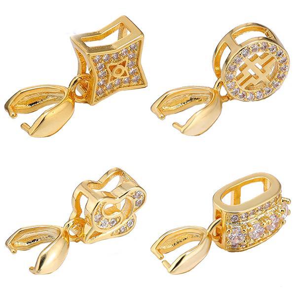 Gold and Silver Bails for Jewelry Making and Design