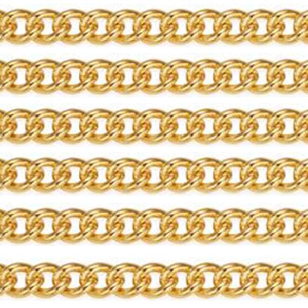 Curb Chain in Sterling Silver and Gold-filled Metals Sold By the Foot