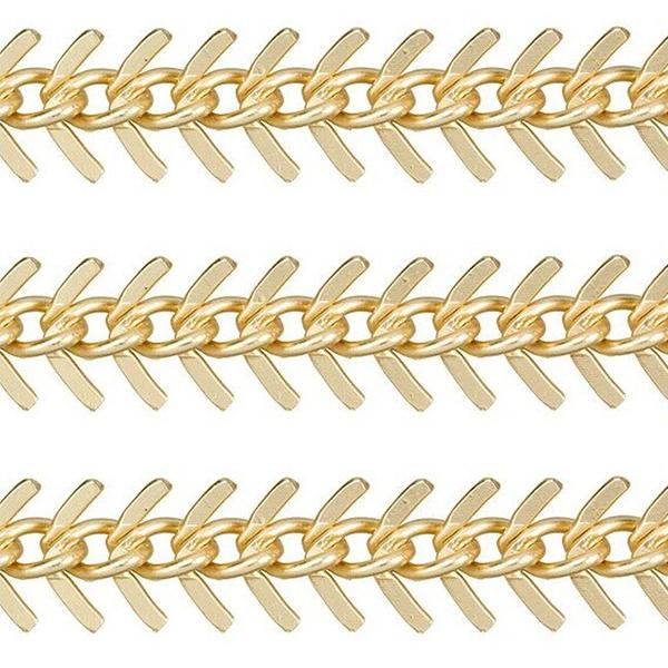 Fishbone Chain and Chevron Chain Sold By The Foot in Sterling Silver and Gold-Filled Metals