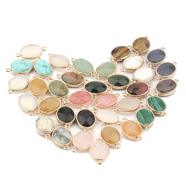 Gemstone Connectors in Sterling Silver and Gold-Filled Metals for Jewelry Design
