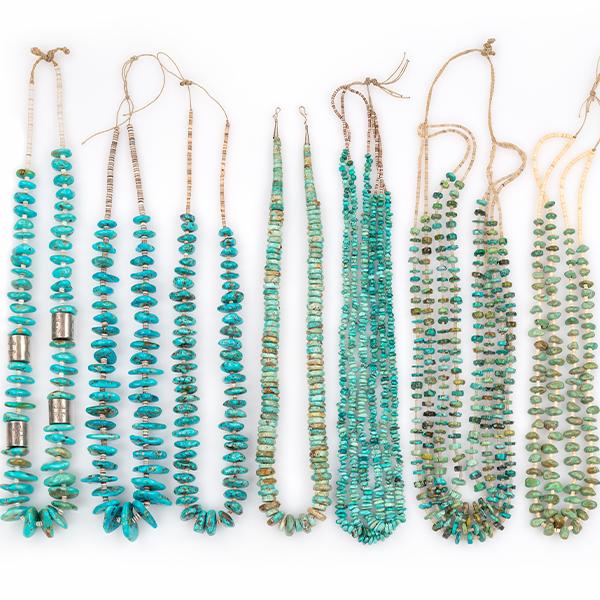 Finished necklaces in all styles, gemstones, colors