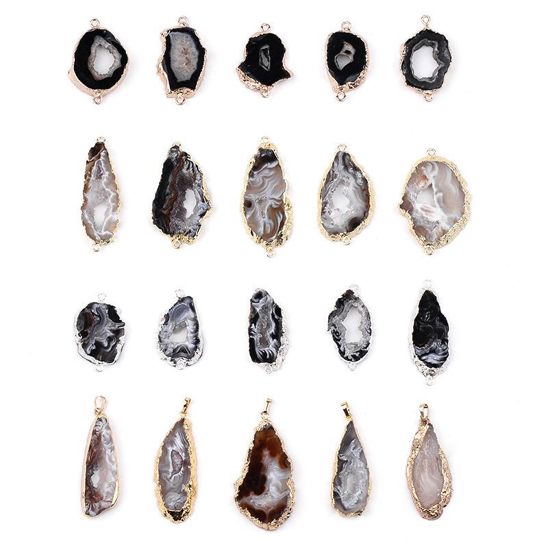 Druzy and Geode Charms and Pendants for Jewelry Crafting