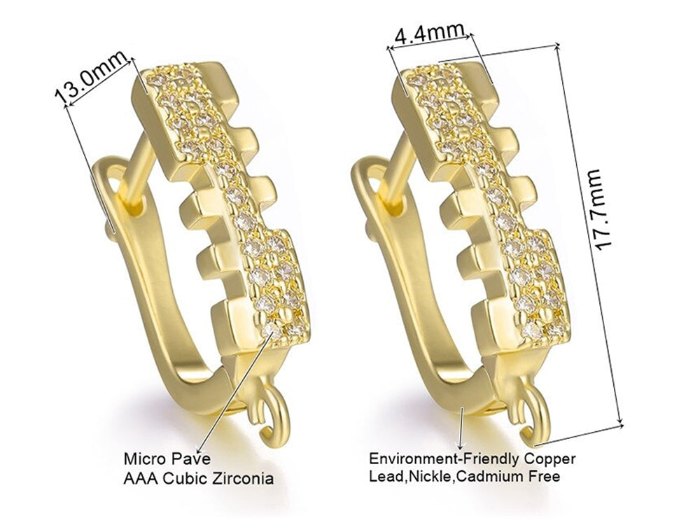 Yellow Gold Plated Ear Wires