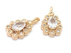 24K Gold Plated Pendants Side