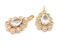 24K Gold Plated Pendants Side