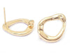 24K Gold Plated Ear Wires With Ring Backside