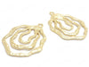 24K Gold Plated Earring Findings Front