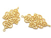 24K Gold Plated Filagree Components 