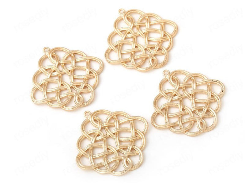 24K Gold Plated Metal Charms
