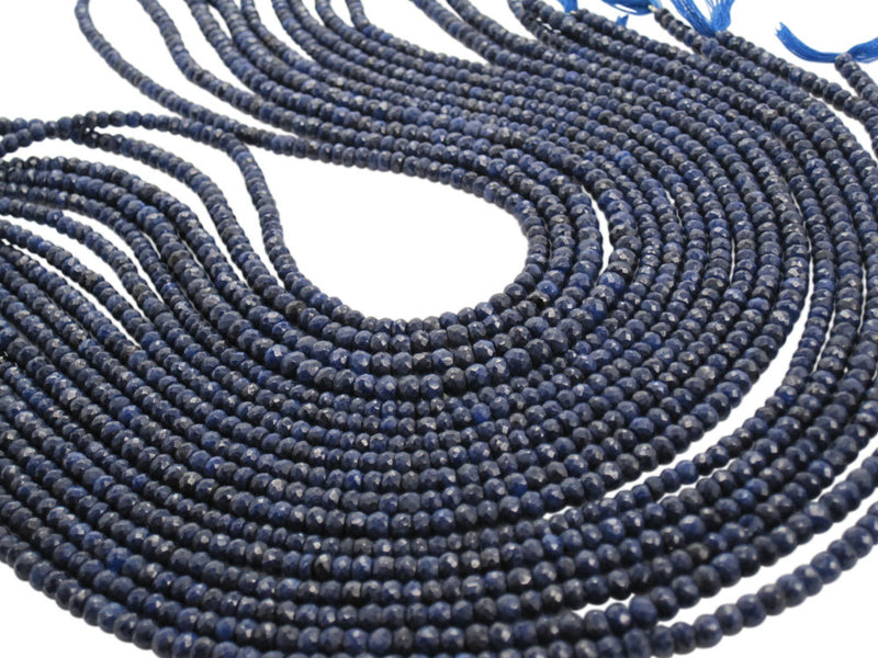 Blue Sapphire Rondelles