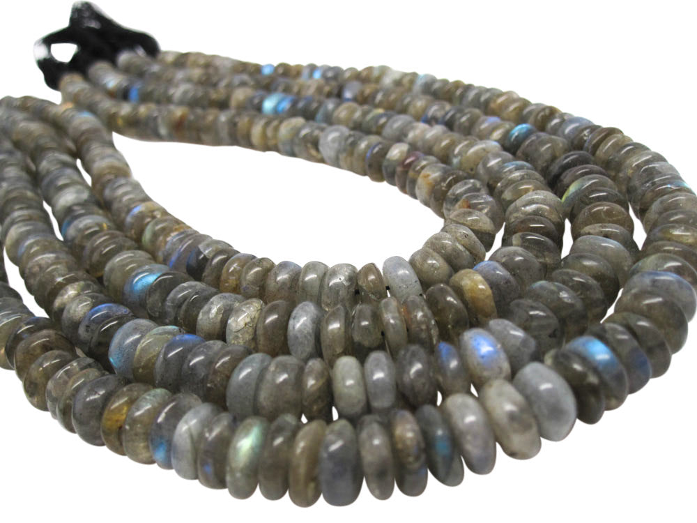 Labradorite Stone Rondelles