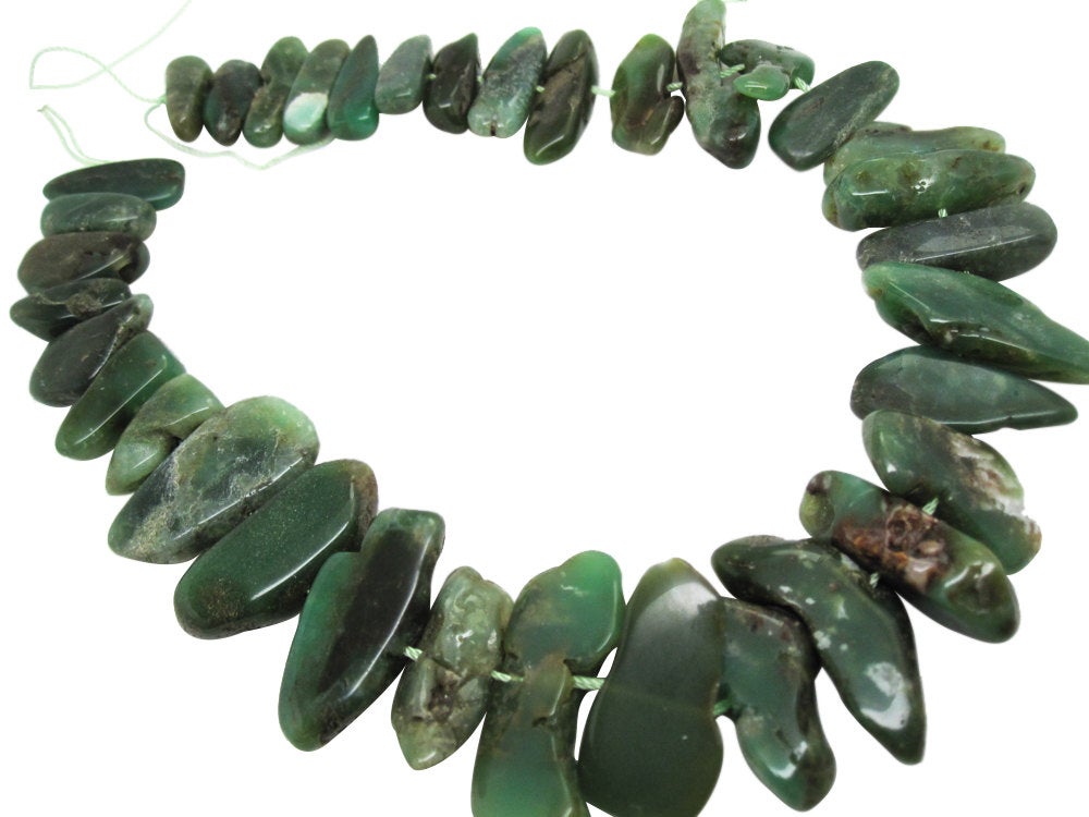 Green Chrysoprase Beads