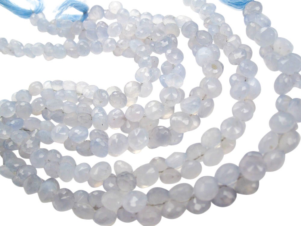 Aqua Chalcedony Beads