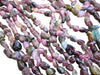 Watermelon Tourmaline Nugget Beads
