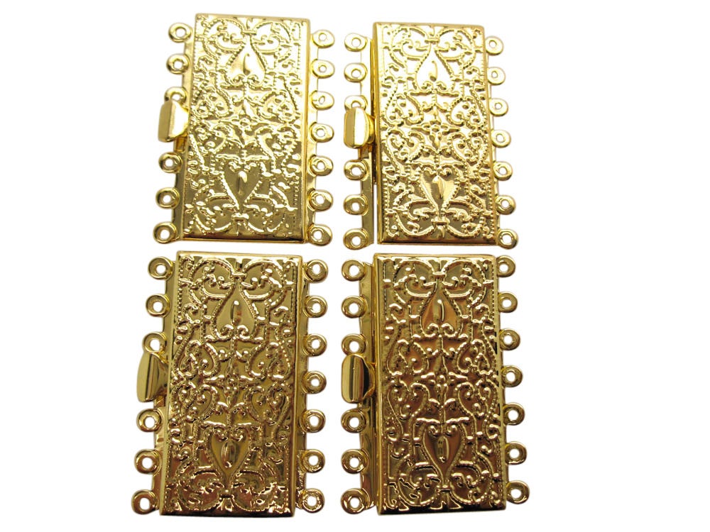 16X9MM 18k Gold clasp For Necklace Bracelet Pendant Finding Jewelry